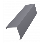 Декоративная накладка на столб универсальная угловая 80х80 для забора жалюзи 0,5 Satin с пленкой RAL 7004 сигнальный серый (1,8м)