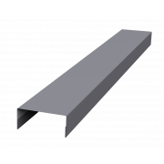 Крышка 30х15 жалюзи Texas 0,5 Satin с пленкой RAL 7004 сигнальный серый (2м)