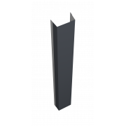 Крепежная планка верхняя Texas 0,5 Satin с пленкой RAL 7024 мокрый асфальт (3м)