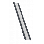 Крепежная планка жалюзи Milan,Tokyo 0,5 Satin с пленкой RAL 7024 мокрый асфальт (2,5м)