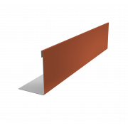 Нащельник 150 Texas 25х35 0,5 Satin с пленкой RAL 8004 терракота (L1,8)