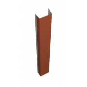 Крепежная планка верхняя Texas 0,5 Satin с пленкой RAL 8004 терракота (2м)