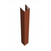 Стойка жалюзи Texas 0,5 Satin с пленкой RAL 8004 терракота (2,5м)