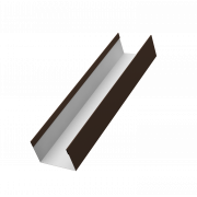 Стойка жалюзи Milan,Tokyo 0,5 Satin с пленкой RAL 8017 шоколад (2,5м)