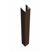 Стойка жалюзи Texas 0,5 Satin с пленкой RAL 8017 шоколад (2,5м)