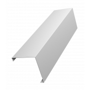 Декоративная накладка на столб универсальная угловая 80х80 для забора жалюзи 0,5 Satin с пленкой RAL 9003 сигнальный белый (3м)