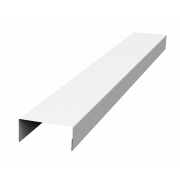 Крышка 30х15 жалюзи Texas 0,5 Satin с пленкой RAL 9003 сигнальный белый (2,5м)