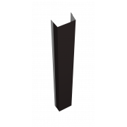 Крепежная планка верхняя Texas 0,5 Satin с пленкой RAL 9005 черный (1,8м)