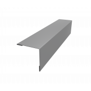 Планка завершающая 50х50 жалюзи Milan 0,5 Satin с пленкой RAL 9006бело-алюминиевый (2м)