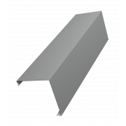 Декоративная накладка на столб универсальная угловая 62х55 для забора жалюзи 0,5 Satin с пленкой RAL 9006бело-алюминиевый (1,8м)