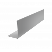 Нащельник 150 Texas 25х350,5 Satin с пленкой RAL 9006бело-алюминиевый (L1,5)