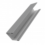 Крышка жалюзи Milan Slim 0,5 Satin с пленкой RAL 9006бело-алюминиевый (2,5м)