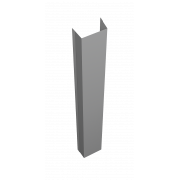 Крепежная планка верхняя Texas 0,5 Satin с пленкой RAL 9006бело-алюминиевый (1,8м)