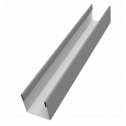 Стойка жалюзи Milan Slim 0,5 Satin с пленкой RAL 9006бело-алюминиевый (1,8м)