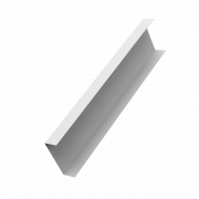 Декоративная накладка на столб универсальная 62х55 для забора жалюзи 0,5 Satin с пленкой RAL 9003 сигнальный белый (3м)