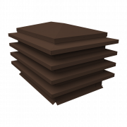 Дымник на трубу елка 850х390мм 0,5 Satin Matt с пленкой RAL 8017 шоколад