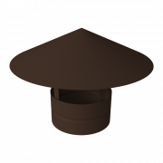 Дымник на трубу круглый d220 0,5 Satin с пленкой RAL 8017 шоколад