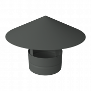 Дымник на трубу круглый d250 0,45 PE с пленкой RAL 7005 мышино-серый