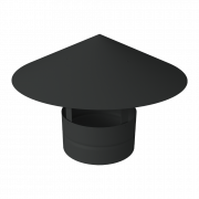 Дымник на трубу круглый d250 0,5 Satin Matt с пленкой RAL 7016 антрацитово-серый