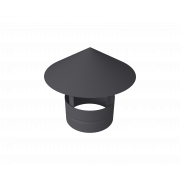 Дымник на трубу круглый d80 0,5 Satin с пленкой RAL 7004 сигнальный серый