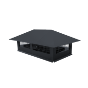 Дымник на трубу с сеткой 500х500мм 0,5 Satin Matt TX с пленкой RAL 7024 мокрый асфальт