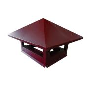 Дымник на трубу 520х390мм 0,5 Satin с пленкой RAL 3005 красное вино