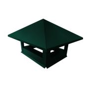 Дымник на трубу 520х390мм 0,5 Satin с пленкой RAL 6005 зеленый мох