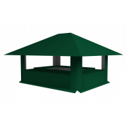 Дымник на трубу 520х390мм 0,5 Satin Matt с пленкой RAL 6005 зеленый мох