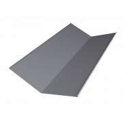 Планка ендовы нижней 300х300 0,5 Satin с пленкой RAL 7004 сигнальный серый (3м)