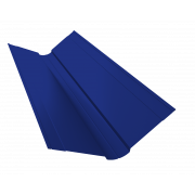 Планка ендовы верхней фигурной 150x150 0,45 PE с пленкой RAL 5002 сигнальный синий (3м)