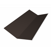 Планка ендовы нижней 300х300 0,5 Satin с пленкой RR 32 темно-коричневый (3м)