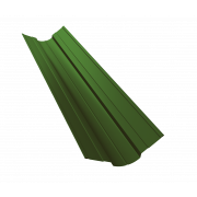Планка ендовы верхней фигурной 70x70 0,45 PE с пленкой RAL 6002 лиственно-зеленый (2м)