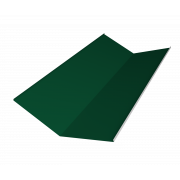 Планка ендовы нижней 300х300 0,5 Satin с пленкой RAL 6005 зеленый мох (3м)