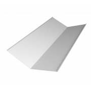 Планка ендовы нижней 300х300 0,5 Satin с пленкой RAL 9003 сигнальный белый (2м)