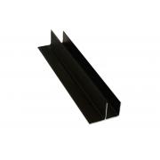 F-профиль MasterDeck 30х58,5мм анодированный Черный 3м