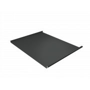 Фальц двойной стоячий Grand Line 0,5 Drap TX с пленкой на замках RAL 7016 антрацитово-серый