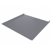 Фальц двойной стоячий Line Grand Line 0,45 Drap TX с пленкой на замках RAL 7004 сигнальный серый