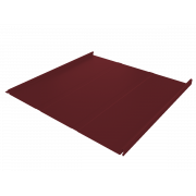 Фальц двойной стоячий Line Grand Line 0,45 Drap с пленкой на замках RAL 3005 красное вино