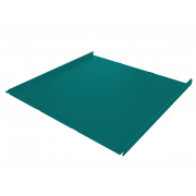 Фальц двойной стоячий Line Grand Line 0,45 PE с пленкой на замках RAL 5021 водная синь