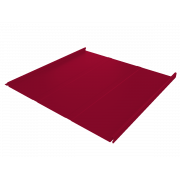 Фальц двойной стоячий Line Grand Line 0,45 PE с пленкой на замках RAL 3003 рубиново-красный