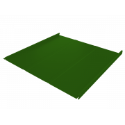 Фальц двойной стоячий Line Grand Line 0,45 PE с пленкой на замках RAL 6002 лиственно-зеленый