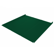 Фальц двойной стоячий Line Grand Line 0,45 PE с пленкой на замках RAL 6005 зеленый мох