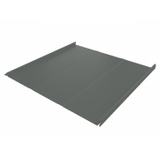 Фальц двойной стоячий Line Grand Line 0,45 PE с пленкой на замках RAL 7005 мышино-серый