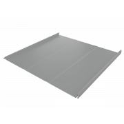 Фальц двойной стоячий Line Grand Line 0,5 Satin с пленкой на замках RAL 9006бело-алюминиевый