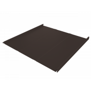 Фальц двойной стоячий Line Grand Line 0,5 Velur X с пленкой на замках RR 32 темно-коричневый