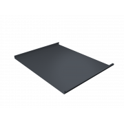 Фальц двойной стоячий 0,5 PurPro с пленкой на замках RAL 7024 мокрый асфальт