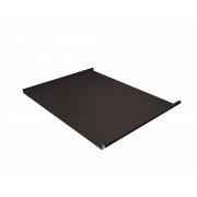 Фальц двойной стоячий Grand Line 0,5 Rooftop Бархат с пленкой на замках RR 32 темно-коричневый