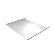 Фальц двойной стоячий Grand Line 0,5 Satin с пленкой на замках RAL 9003 сигнальный белый