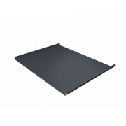 Фальц двойной стоячий Grand Line 0,5 Satin Matt с пленкой на замках RAL 7024 мокрый асфальт