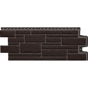 Фасадная панель Grand Line Камелот Design шоколадный со швом RAL 7006